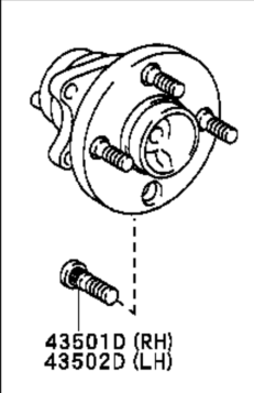 Front Hub Bearing Assembly- Genuine Toyota 